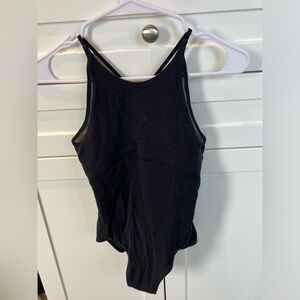 Girls ivivva black leotard. Size 14